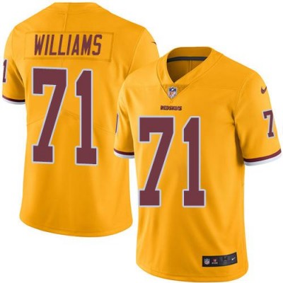 Nike Washington Commanders #71 Trent Williams Gold Men's Stitched NFL Limited Rush Jersey Men's
